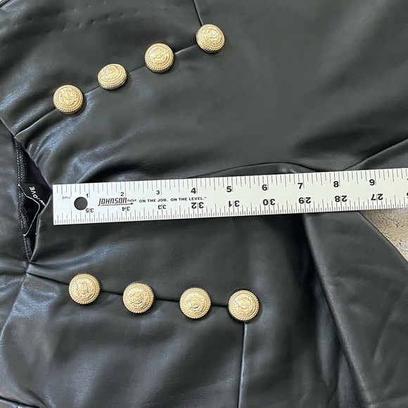 NWT Generation Love Size XS Women's Dawson Vegan Leather Button Leggings Chic - Picture 15 of 16